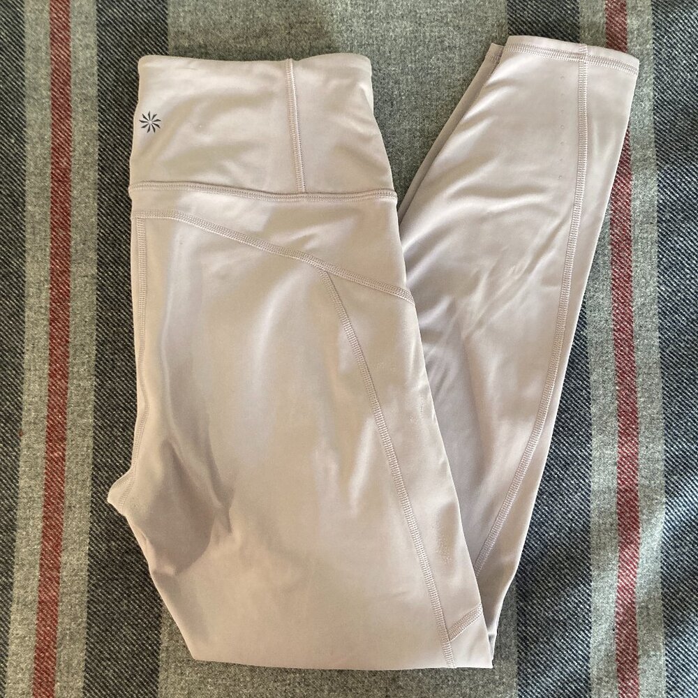 Athleta M Cold Weather Rainer Tight Legging In Tinsel Purple